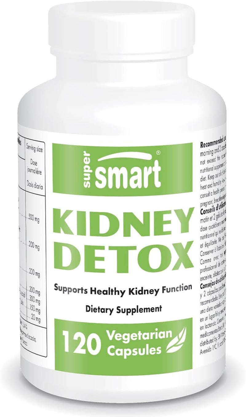 Supersmart Kidney Detox - 120 Vegetarian Capsules - Image 2